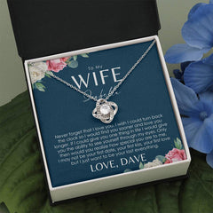 Collier femme - Carte de message personnalisée - Idées cadeaux pour ma femme