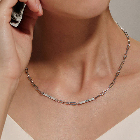 Collar minimalista con nombre personalizado, regalos de joyería personalizados para mamá, collar, regalo del Día de la Madre 