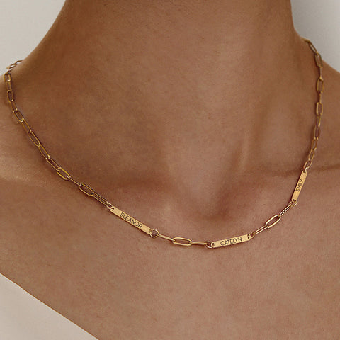 Collar minimalista con nombre personalizado, regalos de joyería personalizados para mamá, collar, regalo del Día de la Madre 