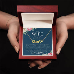 Collier de nom à ma femme - Carte de message personnalisée