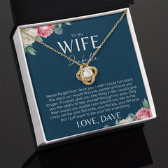 Collier femme - Carte de message personnalisée - Idées cadeaux pour ma femme