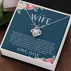 Collier femme - Carte de message personnalisée - Idées cadeaux pour ma femme