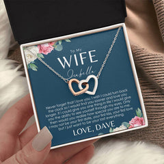 To My Wife Necklace - Personalized Message Card