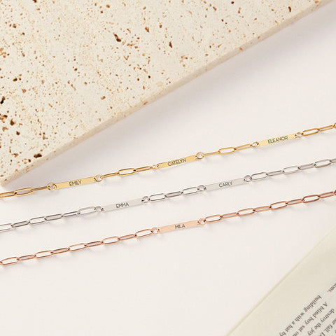 Collar minimalista con nombre personalizado, regalos de joyería personalizados para mamá, collar, regalo del Día de la Madre 