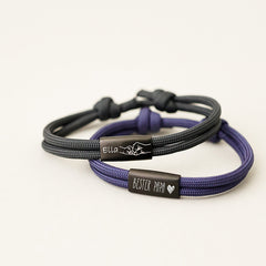 Personalized Dad And Kid Bracelets