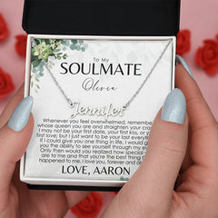 Collier Soulmate - Carte de message personnalisée - À mon cadeau Soulmate