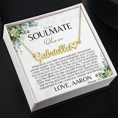Carte de message personnalisée – À mon âme sœur, idées cadeaux pour Noël, anniversaire, Saint-Valentin, jour de mariage